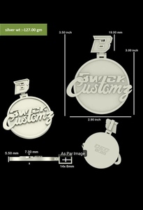 Collier pendentif de luxe pour homme en moissanite brillante taille poire de haute qualité, plaqué or massif 14k/18k, certifié IGI, idéal pour un cadeau - Product Image 3
