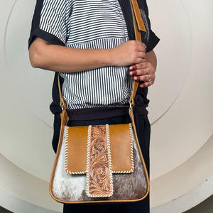 Bolso cruzado de lujo para mujer de cuero de alta calidad a la moda, bolsos de mensajero de estilo de un hombro de piel de vaca genuina - Product Image 4
