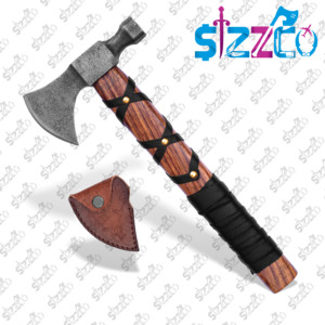 Hacha Vikinga Nórdica Forjada a Mano, Acero con Alto Contenido de Carbono, Tomahawk, Hacha para Campismo y Supervivencia, Ragnar Lothbrok, Regalo Ideal, OEM ODM - Product Image 2