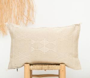 Funda de Cojín Hecha a Mano de Algodón Tejido con Seda de Cactus, Estilo Bohemio Marroquí, Decorativa, Venta al Por Mayor - Product Image 6