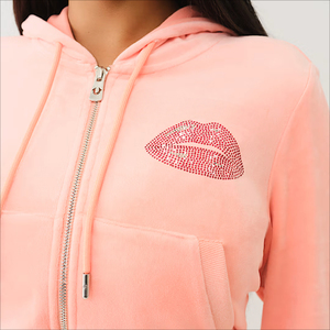 Ensemble décontracté deux pièces pour femme : crop top à capuche en polaire rose respirant et short, tenue de sport tricotée de couleur unie - Product Image 5