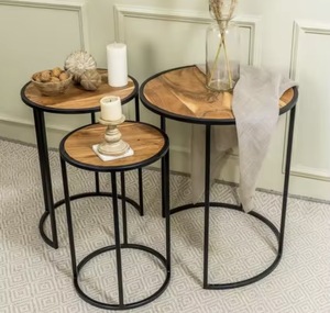 Mesa de Centro Plegable Portátil de Diseño Premium Unicorn Handicrafts, Muebles Metálicos de Lujo, Decoración Moderna para Sala de Estar - Product Image 6