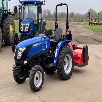 Tracteur Solis S20 4x4 à transmission par engrenages, chargeur intégré d'usine, boîte de vitesses à roulement auto-nivelant, pompe, moteur, haute productivité