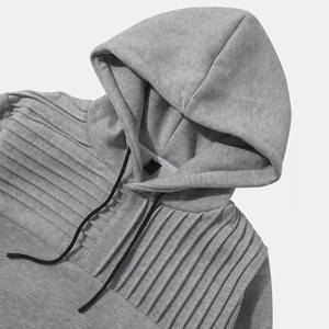Sweat-shirt à capuche zippé pour homme personnalisé, en molleton de coton doux, décontracté, à manches longues, chaud, OEM ODM, fabricant en gros - Product Image 2