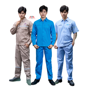 Conjunto de ropa de trabajo de alta calidad uniforme diseño personalizado manga corta/larga campo petrolífero/lavado de coches/conductor/ropa de trabajo agrícola-OEM/ODM - Product Image 6