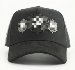 Casquette Trucker Homme Vintage avec Emblème Aigle Chasseur du Ciel, Effet Vieilli, Dos en Maille Respirante, Fermeture Snapback, Style Décontracté Extérieur - Product Image 2