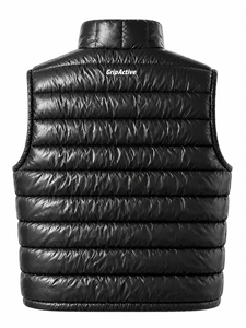 Men <b>Women</b> Breathable Zipper Puffer Vest Custom Logo Warm Lightweight Sleeveless Winter Outdoor Clothing - Product Image 3