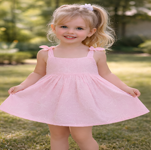 Lindo Vestido de Algodón para Niñas Pequeñas, Vestido Informal de Verano para Cumpleaños, Venta al por Mayor al Mejor Precio - Product Image 1