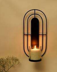 Traditional <b>Black</b> Metal Hanging Candle Holder For Wedding Festive Event Luxury Handmade Candle Iron Stand For HomeDecor Tabletop - Product Image 3