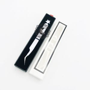 Nouvel Arrivage : Pince à Épiler de Luxe en Acier Inoxydable pour Cils, Revêtement Blanc, Pointe Argentée, pour Extensions de Cils, Dernière Génération, Écologique - Product Image 4