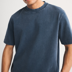 Camiseta de Hombre con Logotipo Personalizado, Lisa, Teñida con Ácido, de Secado Rápido, Informal y para Uso Diario, 100% Algodón, Lavada con Ácido - Product Image 2