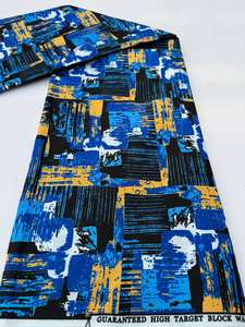 Tela de algodón estampada en cera de alta calidad para mujer, ideal para ropa de moda y manualidades en Maputo con diseños personalizados vibrantes - Product Image 6