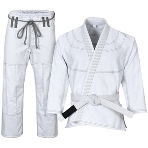 Uniforme profesional unisex ligero de Jiu Jitsu Gi con cinturón incluido, ajuste flexible y opciones de bordado personalizado - Product Image 1