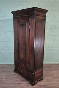 Armario Elegante de 2 Puertas con 2 Estantes de Almacenamiento, Tallado en Madera Vintage Hecho a Mano, para Dormitorio o Sala de Estar, Mueble 2026 - Product Image 6