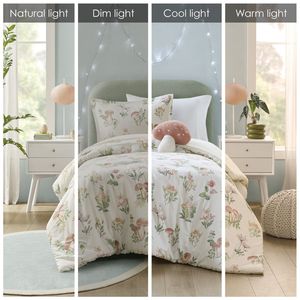 Set Copripiumino Mushroom Garden per Letto Singolo/Singolo XL, Collezione di Biancheria da Letto Accogliente - Product Image 4