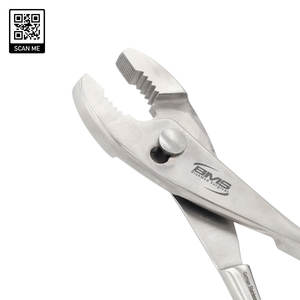 Pince chirurgicale orthopédique à articulation coulissante, réglable manuellement, en acier inoxydable durable, autoclavable, préhension de haute précision - Product Image 3