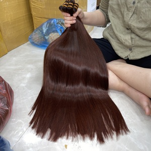 Cheveux bruts vietnamiens tendance haute qualité dans les extensions de cheveux couleur brune trame cheveux prix de gros - Product Image 4