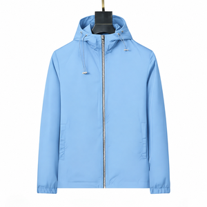 Premium Quality Hooded Winter Jacket for <b>Men</b> Custom Waterproof Windbreaker Zip-Up <b>Rain</b> <b>Coat</b> with Front Logo - Product Image 5