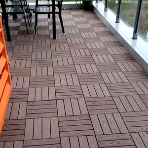Dalles de <span class=keywords><strong>terrasse</strong></span> WPC contemporaines à emboîter, économiques, en composite bois-plastique, pour balcon, jardin, <span class=keywords><strong>terrasse</strong></span> extérieure, à assembler soi-même - Product Image 1