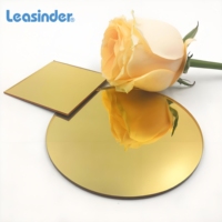 Feuille de plastique finie Miroir Mince Flexible Polycarbonate Mur Placage Feuille PMMA Acrylique Miroir Feuille