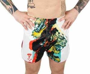 Pantalones cortos de boxeo con diseño ergonómico para resistencia, que ayudan a los luchadores a mantenerse en forma y listos para el combate contra oponentes. - Product Image 3