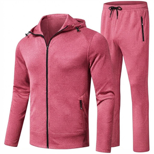 Ensemble de survêtement décontracté empilé OEM écologique avec logo personnalisé, haute qualité, pour hommes, deux pièces, 100 % polyester - Product Image 2