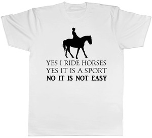เสื้อยืดขี่ม้าชายหญิง - Product Image 4