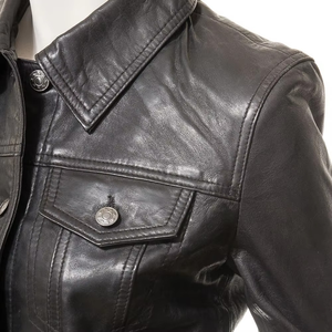 Chaqueta de Cuero Satinado Transpirable para Mujer, Nueva Colección Otoño, Personalizable, con Cuello Alto, Precio Bajo por Volumen - Product Image 5