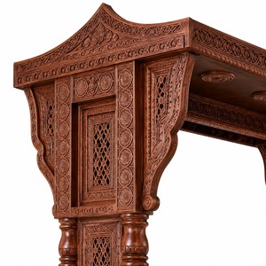 Balançoire en bois sur mesure pour espace de dessin, balançoire indienne traditionnelle en bois avec chaînes, design robuste en bois de teck, Royaume-Uni - Product Image 5