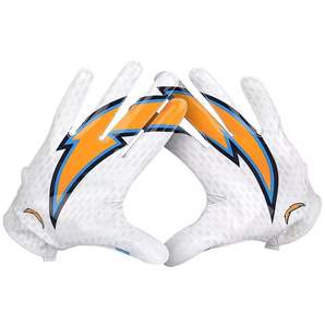 Gants de football américain à paume hautement adhérente en PU, fermeture à boucle, logo de marque personnalisé, haute qualité, pour l'entraînement, gants personnalisés - Product Image 2