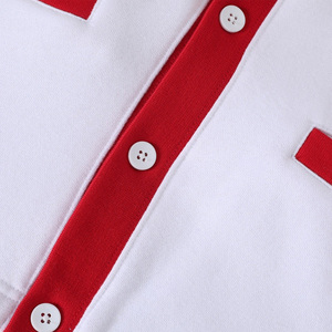 Cárdigan Personalizado con Letras Griegas Estilo Universitario |   Suéter de punto con cuello en V y botones al frente, mangas a rayas y bolsillos |   Hermandad Universitaria - Product Image 3