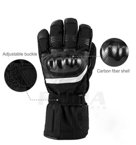 Gants de moto imperméables pour hommes, gants d'hiver chauds pour écran tactile, protection des articulations en fibre de carbone, gants de course - Product Image 3