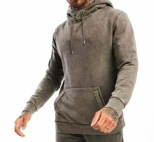 Trajes deportivos casuales con efecto lavado ácido para hombre, de color liso, a precio mayorista - Product Image 4
