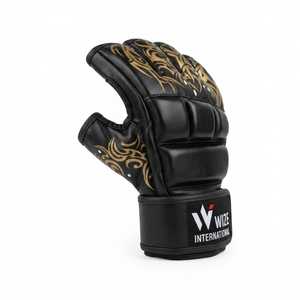 Guantes Profesionales de MMA para Entrenamiento de Combate, Ligeros, de Cuero, con Cierre de Gancho y Bucle, Unisex - Product Image 3
