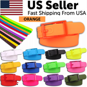 Cintura in tessuto regolabile Cut-to-Fit Casual in gomma siliconica con fibbia per il mercato degli Stati Uniti - Product Image 3