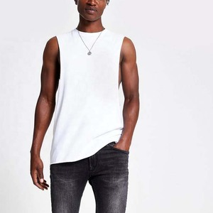Débardeur Sportif Homme Noir en Coton de Haute Qualité, Col Rond, Couleur Unie, Respirant, Tricoté, Sans Manches, Style Décontracté - Product Image 5