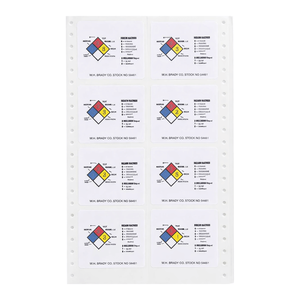 Brady NFPA Hazard Rating <b>Labels</b>-Durable PVC Self-Adhesive Stickers for Chemical Containers & Facility Safety - Product Image 3
