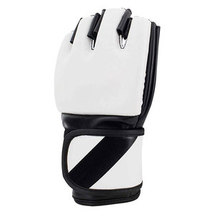 ถุงมือ MMA สำหรับการต่อสู้แบบมืออาชีพ พร้อมสายรัดข้อมือแบบ Hook and Loop  รับทำโลโก้ตามสั่ง ระบายอากาศได้ดี - Product Image 1