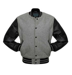 Chaqueta Varsity Elegante para Hombre, Chaqueta Universitaria Moderna para Hombre, Estilo Bomber - Product Image 1