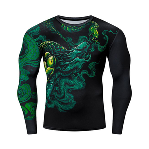 Wholesale High Quality Rash Guard <b>Compression</b> <b>Shirt</b> <b>Custom</b> <b>Design</b> Full Sleeve Gym Top With Quick Dry Feature & Short Sleeve - Product Image 4