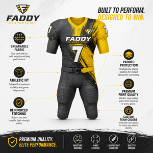 Custom Men American Football Uniform Set Sublimation Professional Team Training Football Jersey with <b>Padded</b> <b>Pants</b> Sportswear - Product Image 5