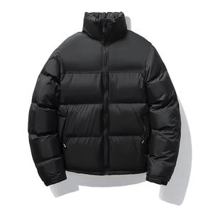 Veste d'hiver matelassée pour homme de haute qualité avec logo personnalisé OEM, veste matelassée noire avec motif patchwork, garde au chaud - Product Image 2