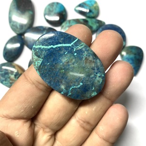 Natural Shattuckite Azurite Cabochon Loose Gemstone <b>Blue</b> Green Mixed Shape for Jewelry Making Wholesale Loose Gemstone Azurite S - Product Image 4