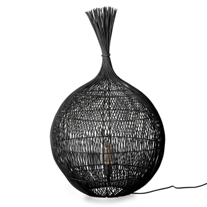 Handwoven rattan floor light lamp best selling <b>standing</b> lamps boho vibe indoor outdoor decor - Product Image 3