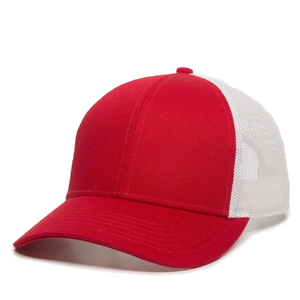 Casquette Trucker Rouge et Blanche Personnalisée avec Dos en Maille, Chapeau Snapback Respirant pour l'Été, Casquette de Baseball Ajustable, Couvre-chef Décontracté d'Extérieur, OEM - Product Image 1