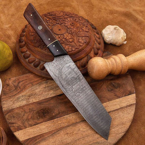Nouveauté : Couteau de Chef Santoku Japonais en Acier Damas, Fait Main, Manche Intégral, 8 Pouces, Ambidextre, Couteaux de Cuisine Bunka de Luxe - Product Image 2