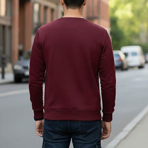 Sudaderas Cómodas de Algodón con Cuello Redondo para Hombre, Ropa Masculina, Nuevo Diseño a Rayas, Logotipo Personalizado, Sudadera de Manga Larga - Product Image 4