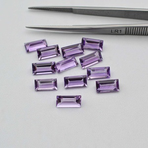 5x10mm Rare Naturel Brésil Améthyste Baguette Facettes Coupe Gemme Tendance Violet Couleur Améthyste Pierre De Naissance Bijoux Vente Régulière - Product Image 4