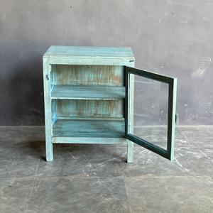 La mejor colección de vitrinas de madera azul envejecida con cristal para arte antiguo del Himalaya - Product Image 2