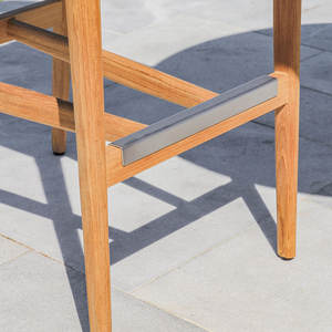 Chaise de bar en teck massif, élégante, pour l'extérieur, pour hôtel et restaurant, fournisseur de meubles - Product Image 6